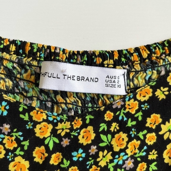 Faithfull the Brand Black and Yellow Floral Romper - Picture 4 of 6